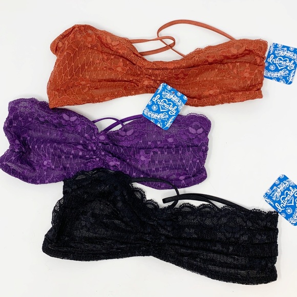 Free People Other - Free People Intimately Free Lace Bandeau Bralettes